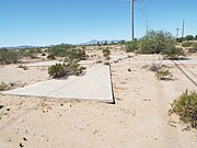 This Corona Satellite Calibration Target (Y47) is located on the southeast corner of South Montgomery and West Cornman Roads.