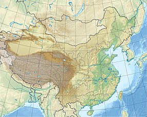 Map showing the location of Geleshan National Forest Park