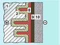 Al-electrolytic capacitor with solid manganese oxide electrolyte, graphite/silver cathode connection