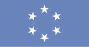Flag of the Trust Territory of the Pacific Islands was used in the NMI 1965–1972