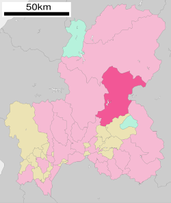 Location of Gero in Gifu Prefecture