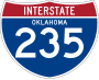 Interstate 235 marker