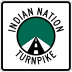 Indian Nation Turnpike marker