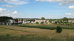 Józefów skyline as seen from the quarry.