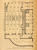 Original plan showing car elevators