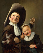 Judith Leyster, A Boy and a Girl with a Cat and an Eel, c. 1635. National Gallery, London