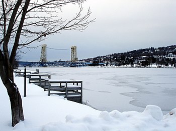 Keweenaw Waterway during Winter