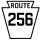 Pennsylvania Route 256 marker