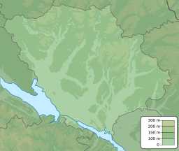 Location of reservoir in Ukraine