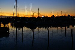 Evening at Rødvig Harbour