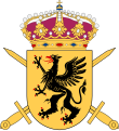 Coat of the arms of the Södermanland Regiment (P 10/Fo 43) 1994–2000 and the Södermanland Group (Södermanlandsgruppen‍) 2000–present.