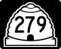 State Route 279 marker