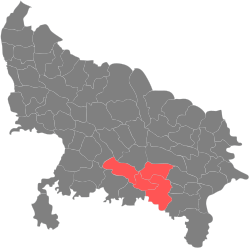 Location of Prayagraj division