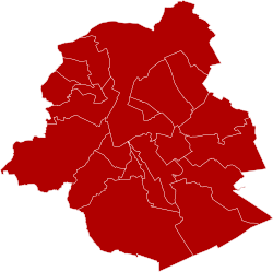 Location of the arrondissement in Belgium