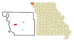 Location of Rock Port, Missouri