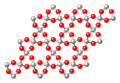 矽石族（SiO2）的三維網格，β-石英