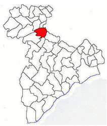 Location in Giurgiu County