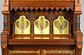 Modern Gothic exhibition cabinet (c.1877–1880), attributed to Daniel Pabst, Philadelphia, Metropolitan Museum of Art