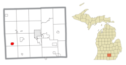 Location within Jackson County