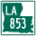 Louisiana Highway 853 marker