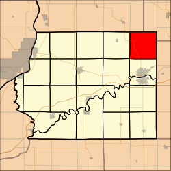 Location in Whiteside County