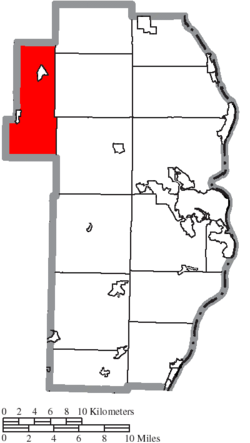 Location of Springfield Township in Jefferson County