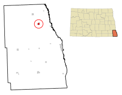 Location of Colfax, North Dakota