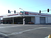 The Firestone building built in 1925 and located at 302 W. Van Buren Ave. The property was listed in the National Register of Historic Places on October 1, 1985, ref. 85002891.