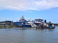 RV Discovery of Universiti Malaysia Terengganu and PA-class patrol craft of Royal Malaysia Police.