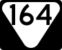 State Route 164 marker