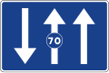 S-50d Lanes reserved for traffic based on the minimum speed