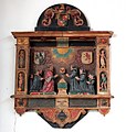 The Layer Monument Marble polychrome mural monument at the Church of Saint John the Baptist, Maddermarket, Norwich circa 1600.