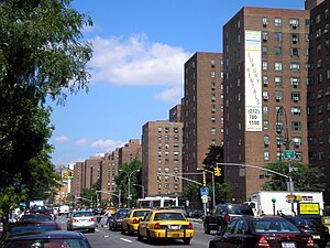 Stuyvesant Town as seen from the south at First Avenue in 2006