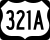 U.S. Highway 321A marker