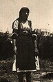 A traditional female costume of the Bulgarian community of Rodopi.