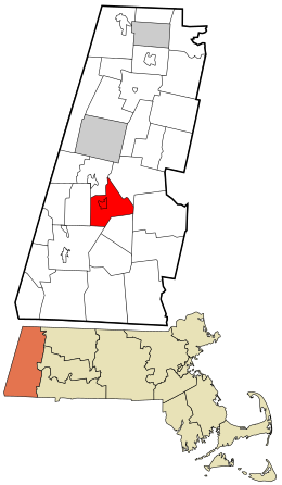 Location in Berkshire County and Massachusetts.