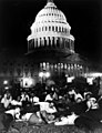 Members of the "Bonus Army" in front of the US Capitol building