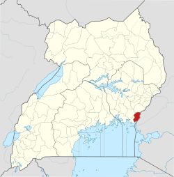 District location in Uganda