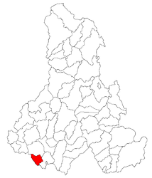 Location in Harghita County