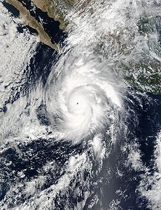 Hurricane Kenna at peak intensity