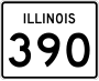 Illinois Route 390 marker