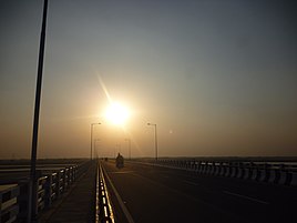 Kosi Bridge at Baluwaha Ghat near Saharsa City
