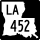 Louisiana Highway 452 marker
