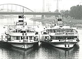 Visit to the paddle steamer Goethe, August 8, 1989