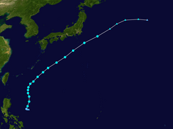强热带风暴马力斯的路径图