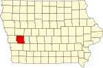 State map highlighting Shelby County