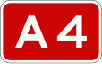 A4 motorway shield}}