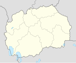 克里瓦帕兰卡在北马其顿的位置