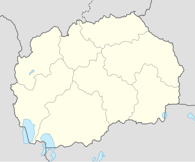 2000–01 Macedonian First Football League is located in North Macedonia