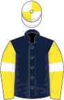 Dark Blue, Yellow sleeves, White armlets, White and Yellow quartered cap
